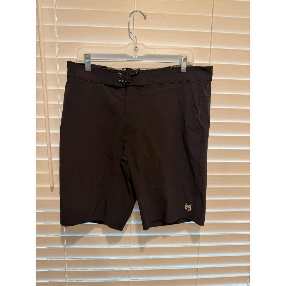 Greyson Clothiers Montauk Board Shorts Black Shepherd MSP21T01 Size 36 NEW